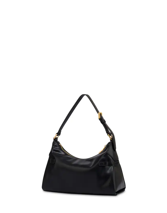 pollini Borsa a spalla Horizon small in lux plain pu NERO