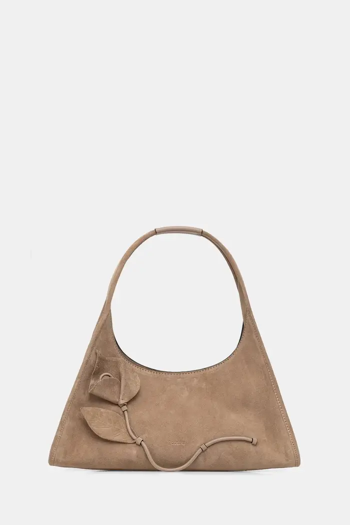 Pollini borsa baguette da donna in camoscio Beige