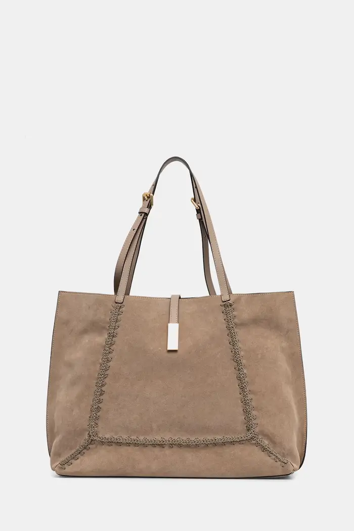 Pollini Borsa tote da donna in camoscio Verde