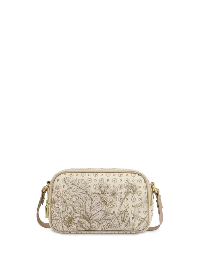 pollini Camera Bag Heritage Botanical AVORIO/GHIACCIO, Marrone