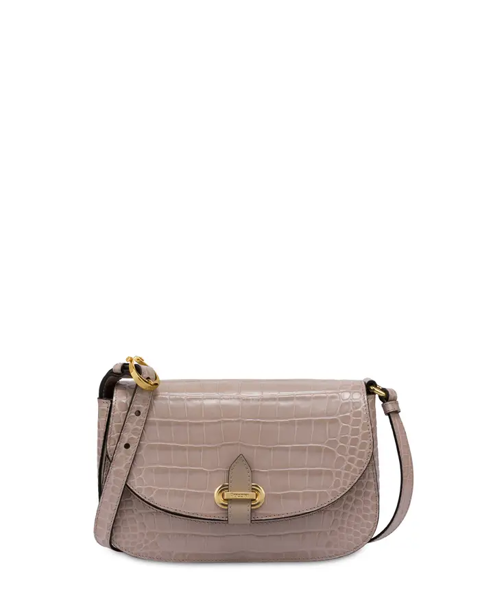 pollini Crossbody Bag Fence In stampa cocco NUDE/NUDE, Marrone