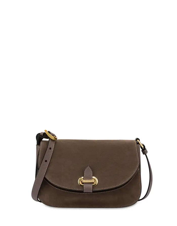 pollini Crossbody Bag Fence In Vitello TAUPE/TAUPE, Grigio