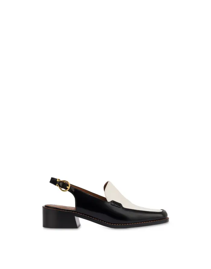 pollini Mocassino Swing in vitello abrasivato NERO/AVORIO