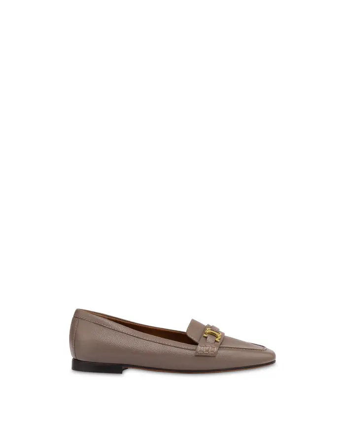 pollini Mocassino Uptown in vitello bottalato TAUPE, Marrone