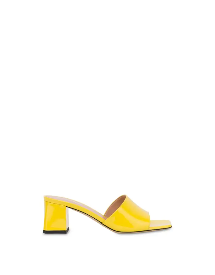 pollini Mule Alba in pelle CEDRO, Giallo