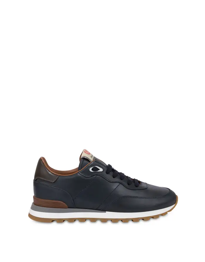 pollini Sneakers Santa Fe in vitello crust BLU