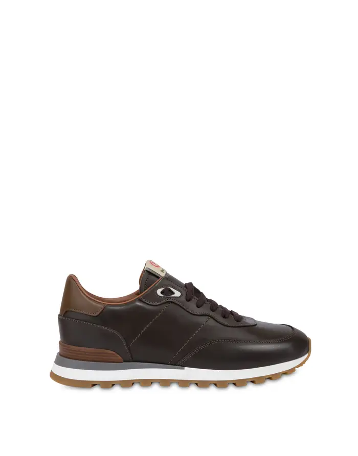 pollini Sneakers Santa Fe in vitello crust T MORO, Marrone