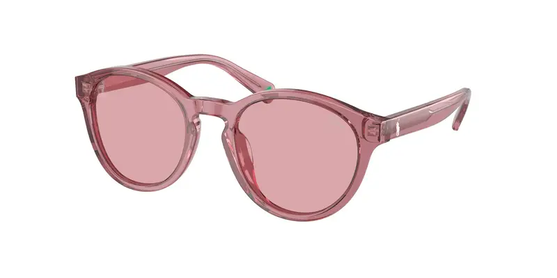 Polo Ralph Lauren Bambino PP9505U 522084 Occhiali da sole Acetato Rosa Rosa Rotonda Normale