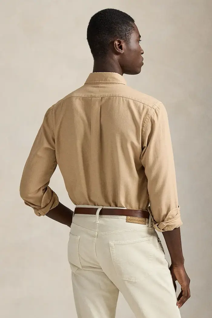 camicia in cotone Beige