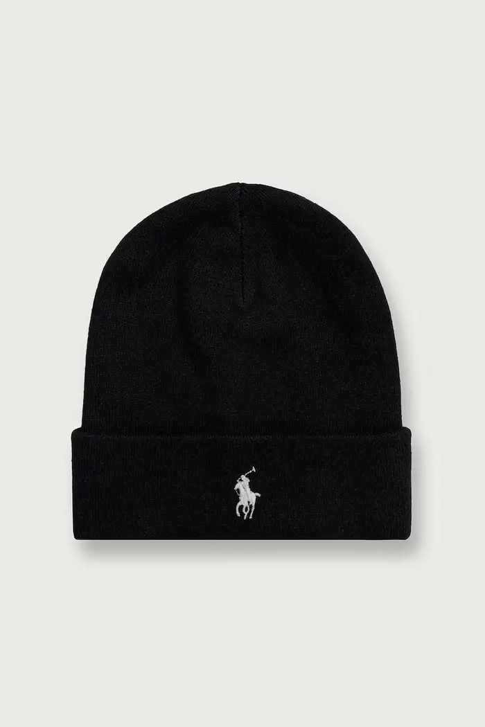 cappello invernale da uomo in cotone Nero