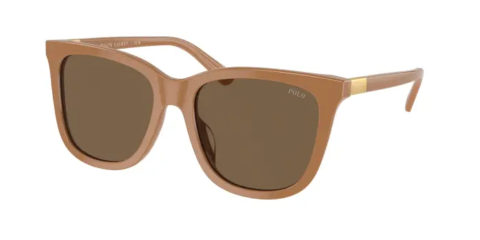 Donna Polo Ralph Lauren PH4201U 619673 Occhiali da sole Acetato Marrone Marrone Squadrata Normale