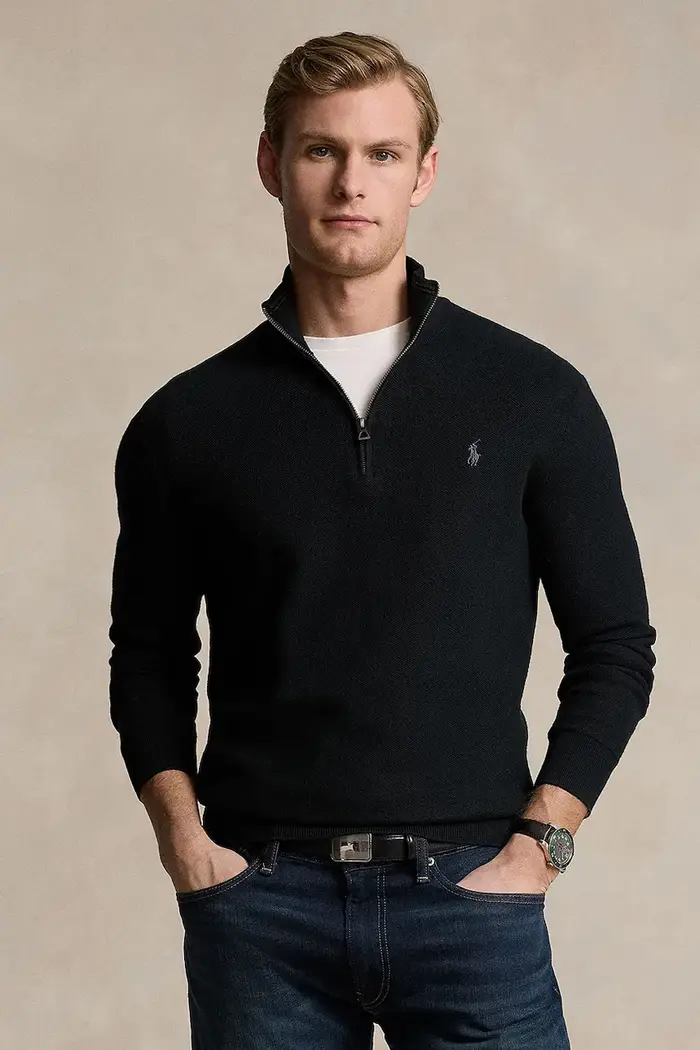 maglione in cotone Nero