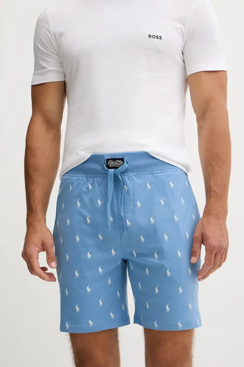 Polo Ralph Lauren pantaloncini in cotone colore blu 714965505