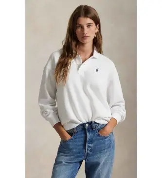 per donna 211947966500 Polo Classic bianco (XXL), Casual, Cotone, Manica lunga