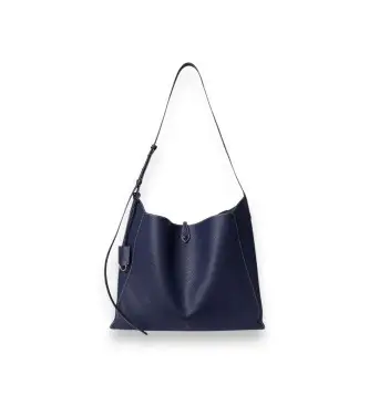 Polo Ralph Lauren per donna 428P01442001 Borsa messenger Polo Play in pelle blu marino (OSFA), Casual, Navy