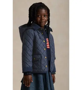 Polo Ralph Lauren per ragazza 312910983001 Giacca trapuntata blu navy (3años= 100cm), Casual, Polister riciclato, moda per bambini