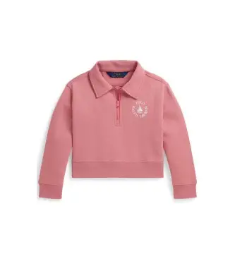 Polo Ralph Lauren per ragazza 312A11773004 Felpa rosa a doppio taglio quadrato (6años= 117/123cm), Casual, Cotone, Manica lunga, moda per b