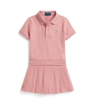 Polo Ralph Lauren per ragazza 312B19943002 Polo Boxy Fit e culotte in piqué rosa (5años= 109/116cm), Casual, Cotone, Manica corta, moda per