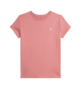 Polo Ralph Lauren per ragazza 313833549502 Maglietta girocollo rosa ( 11años= 144/154cm), Casual, Cotone, Manica corta, moda per bamb