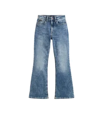 Polo Ralph Lauren per ragazza 313B23829001 Jeans a zampa in denim elasticizzato blu (12/14años= 155/159cm), Casual, Cotone, moda per bambin
