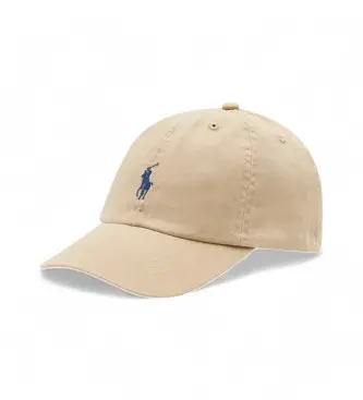 Polo Ralph Lauren per ragazzo 322552489002 Cappellino beige con logo (5/7años), Casual, Cotone, moda per bambini