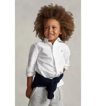 per ragazzo 322677133001 Iconica camicia Oxford bianca (6años= 124/134cm), Bianco, Cotone, Classico, Manica lunga, moda p