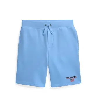 Polo Ralph Lauren per ragazzo 323969025501 Pantaloncini in pile Polo Sport ( 9Años= 140/149cm), Blu, Casual, Cotone, moda per bambini