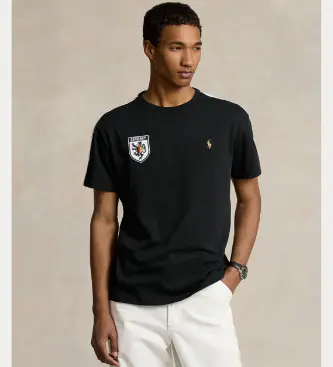 per uomo 710944678001 T-shirt Classic Fit Germania nera (L), Nero, Casual, Cotone, Manica corta
