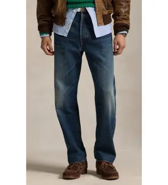 Polo Ralph Lauren per uomo 710979402001 Jeans blu Heritage Straight (36/30), Casual, Cotone, Denim