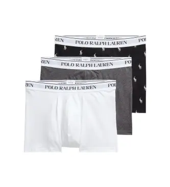 per uomo 714830299156 Confezione da 3 boxer classici in cotone nei colori bianco, grigio e nero (XL), Homewear