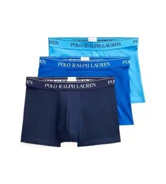 Polo Ralph Lauren per uomo 714835885009 Confezione da 3 boxer in cotone elastico grigio, Blu, Homewear
