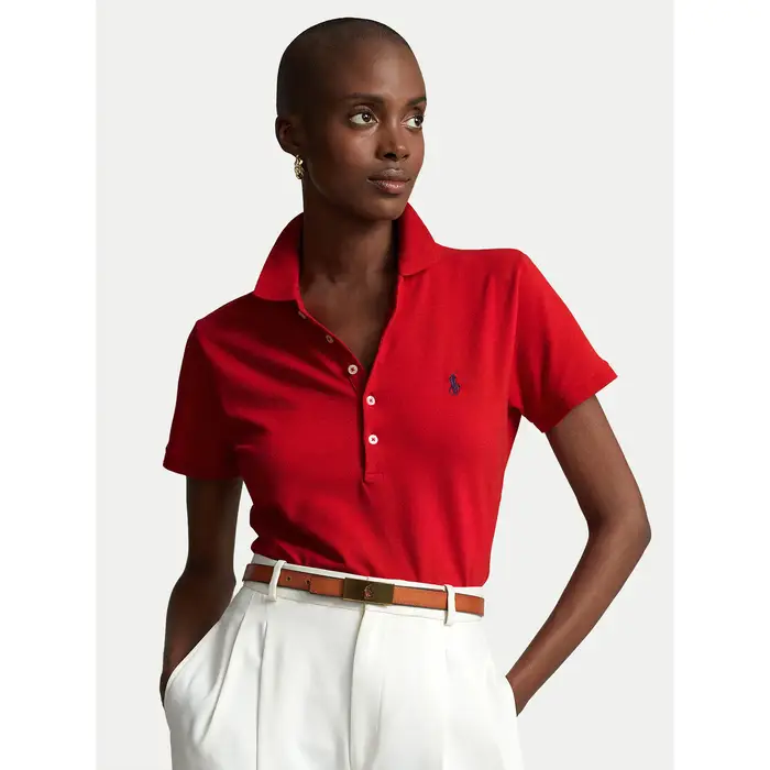 Polo 211870245004 Rosso Slim Fit