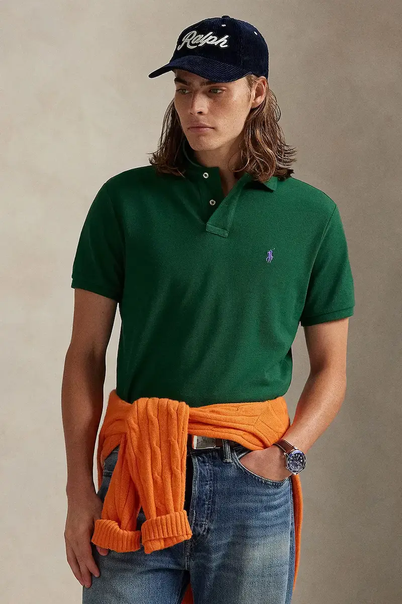 Polo Ralph Lauren polo in cotone colore nero 710782592 Verde