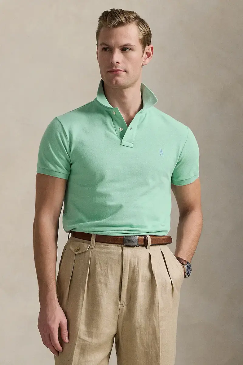 Polo Ralph Lauren polo in cotone colore turchese 710536856