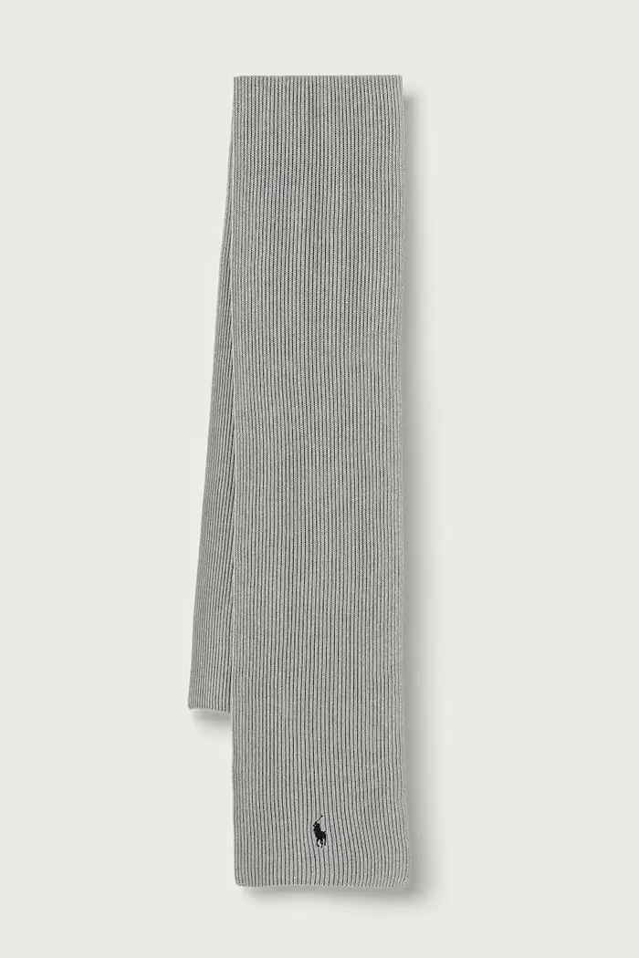sciarpa da uomo in cotone Grigio
