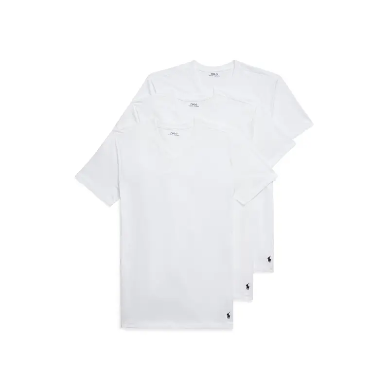 Polo Ralph Lauren Set di 3 T-shirt 714936903001 Bianco Slim Fit