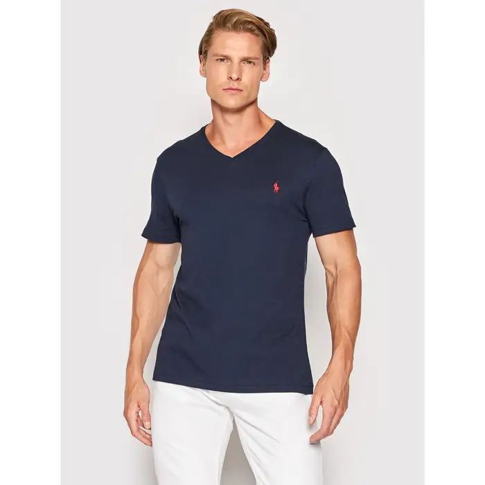 T-shirt 710671453091 Blu scuro Custom Slim Fit
