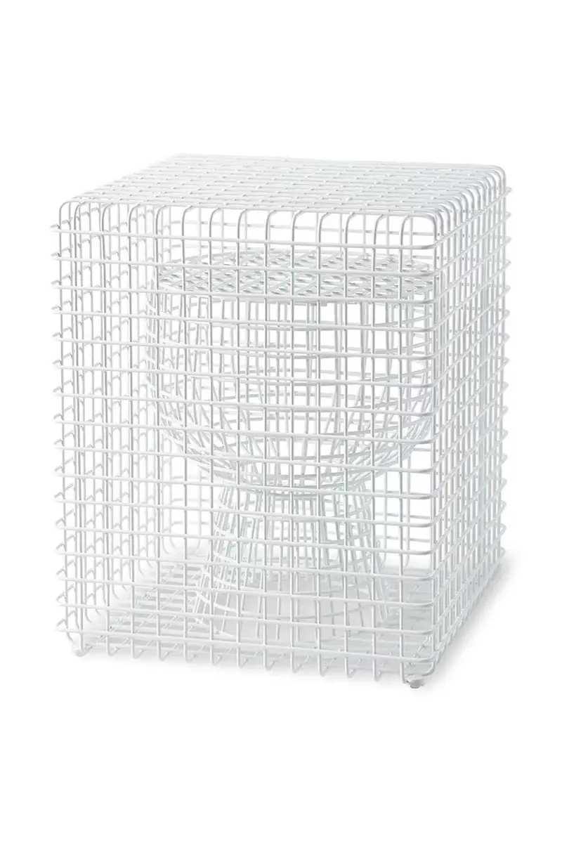 Pols Potten sgabello tip tap 40 x 40 x 47 cm Bianco