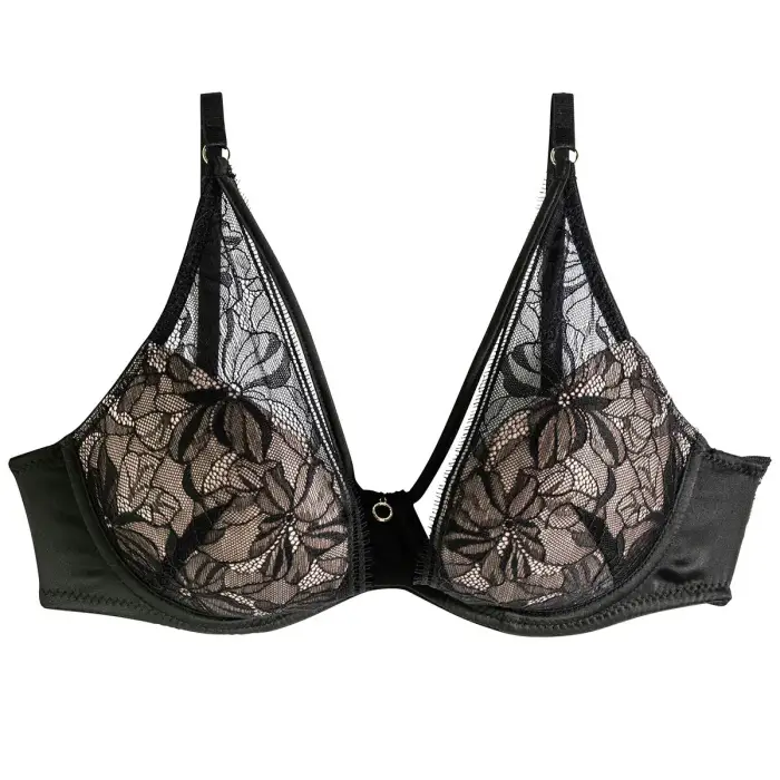 Pomm Poire Reggiseno ampliforme con coppe modellate donna Dédale Noir