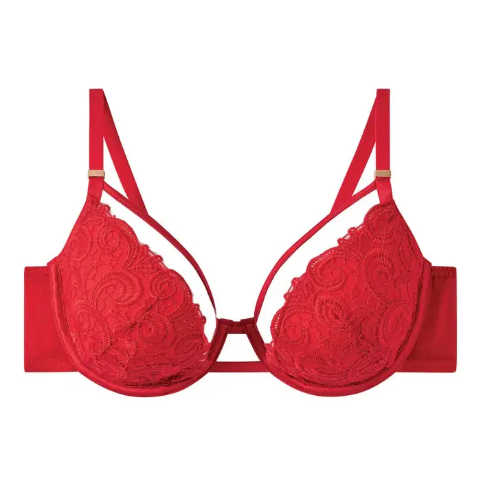 Pomm Poire Reggiseno ampliforme con coppe modellate donna Miracle Rouge