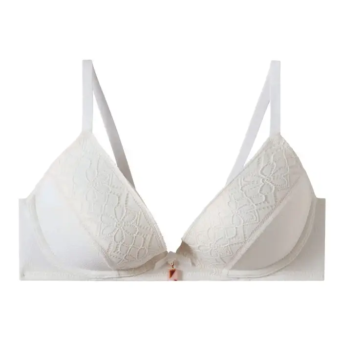Pomm Poire Reggiseno ampliforme con coppe modellate donna Palanquin Blanc