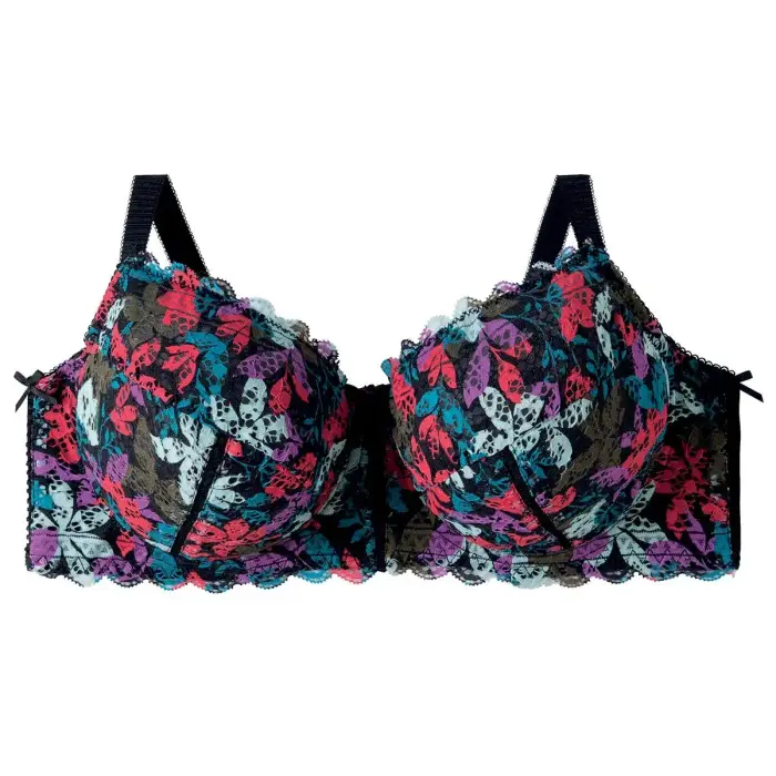 Pomm Poire Reggiseno con stecche sostegno alto donna Eva Noir