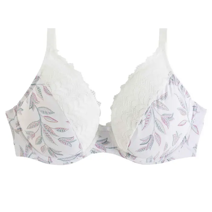 Pomm Poire Reggiseno con stecche sostegno alto donna Index Blanc