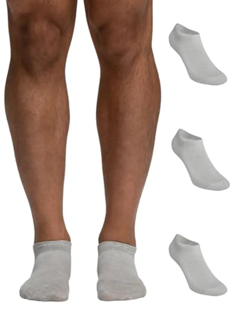 POMPEA Cotton Calzini alla Caviglia, G. Melange, 43/46 (Pacco da 3) Uomo