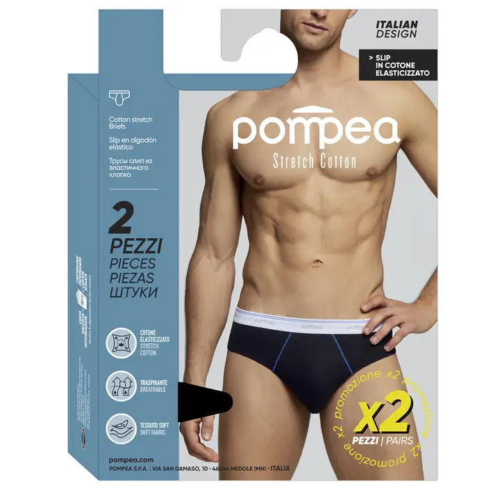 POMPEA Slip Uomo Bianco 4672664