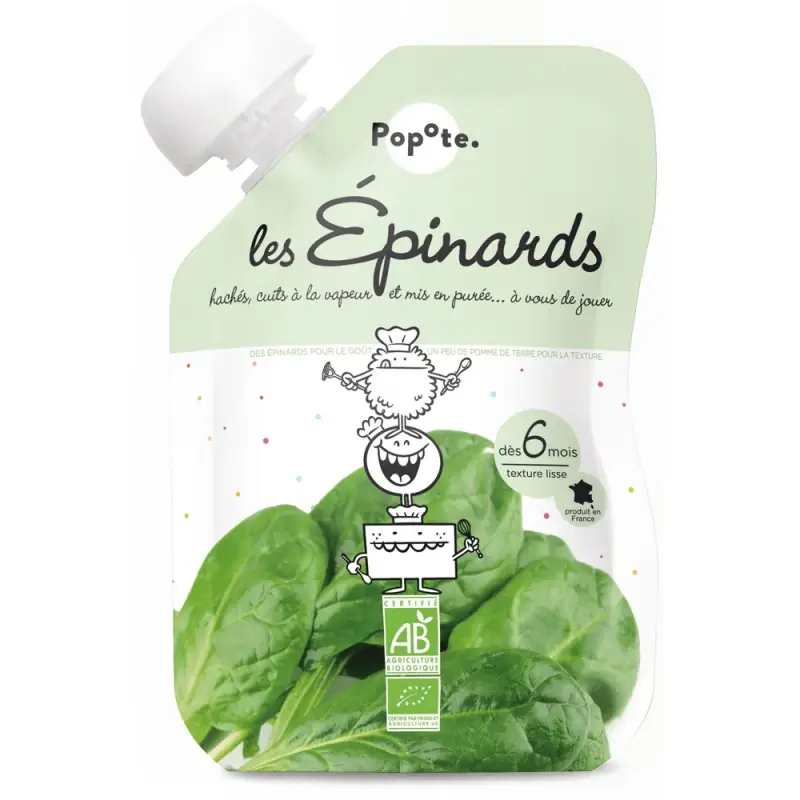 Popote Les Epinards - Da 6 Mesi - BIO 120G