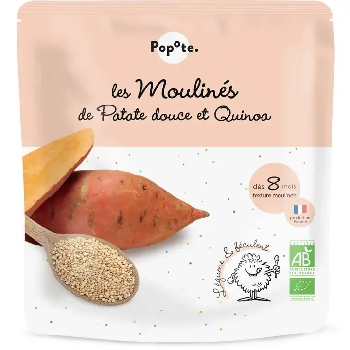 Popote Les Moulinés di Patate Dolci e Quinoa Da 8 Mesi Biologico 180 gr
