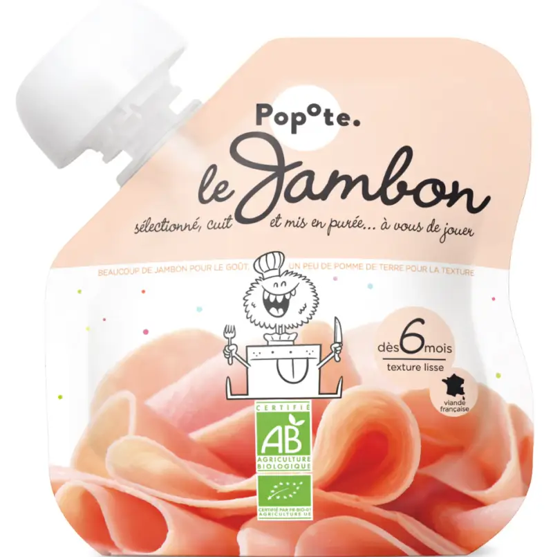 Popote Prosciutto Bio Da 4/6 Mesi 60g