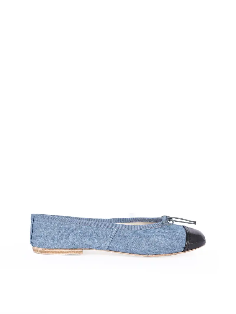 Porselli Destra Sinistra Denim Punta Nera Eu