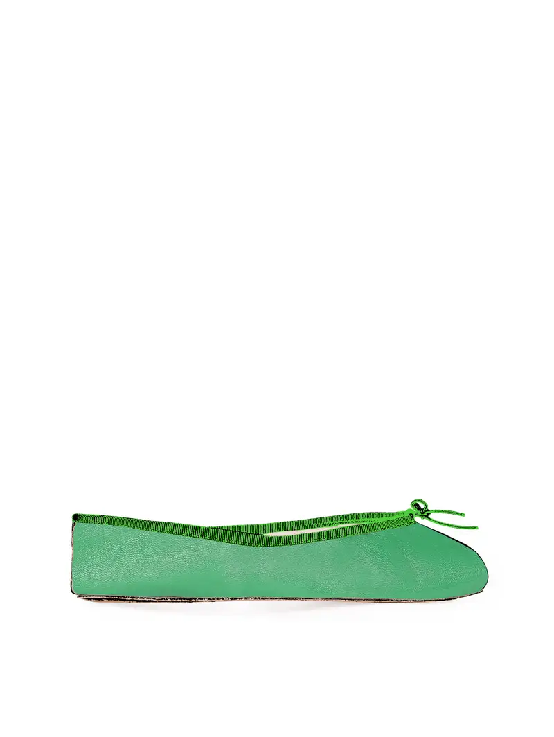 Porselli Suola Lunga Ballerina - Verde Eu